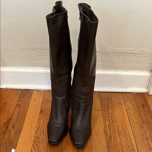 Eddie Bauer wide calf Elegant Brown Leather Women's Boots